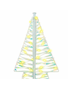 Albero di Natale con 240 LED Bianco caldo 180 cm PET 2