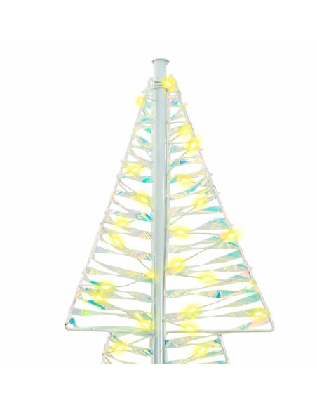 Albero di Natale con 240 LED Bianco caldo 180 cm PET