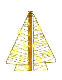 Albero di Natale con 100 LED Bianco caldo 120 cm PET 2