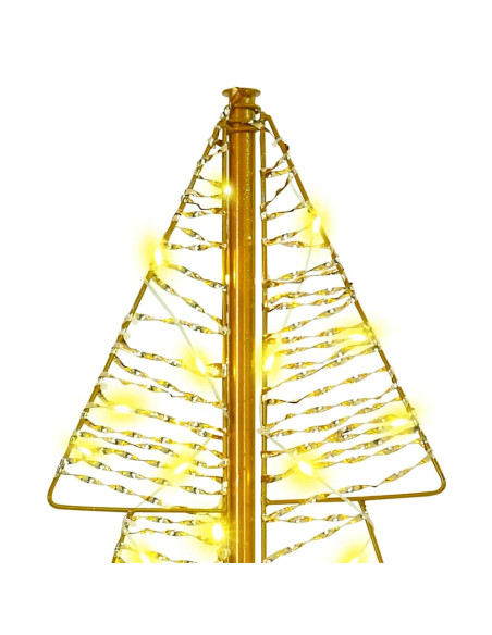 Albero di Natale con 100 LED Bianco caldo 120 cm PET
