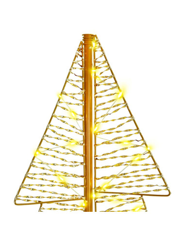 Albero di Natale con 160 LED Bianco caldo 150 cm PET