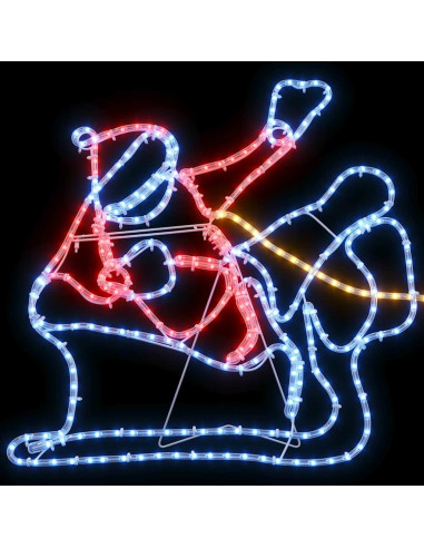 Decorazione di Natale LED Multicolore 69 x 79 cm PVC