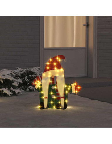 Gnomone Illuminato Bianco caldo 100 x 80 cm Tessuto di Lamè