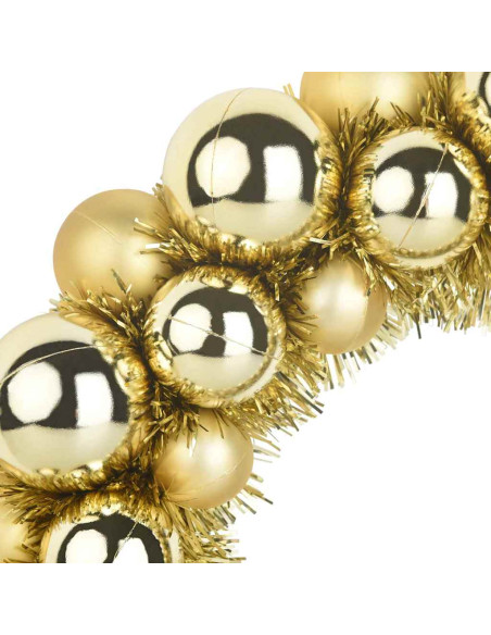 Corone di Palline di Natale 2 pcs Oro 33 x 33 x 7 cm