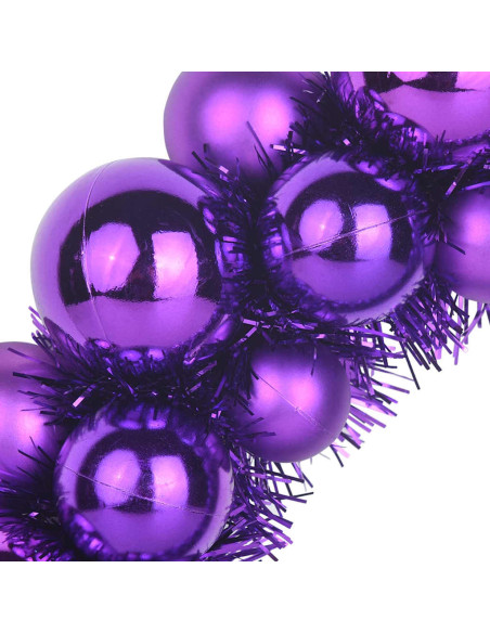 Corone di Palline di Natale 2 pcs Lillà 33 x 33 x 7 cm