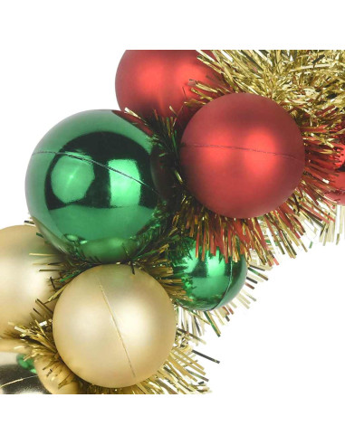 Corone di Palline di Natale 2 pcs Multicolore 33 x 33 x 7 cm