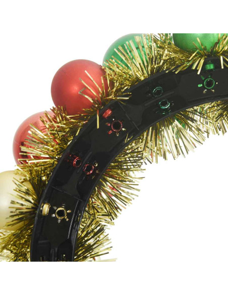 Corone di Palline di Natale 2 pcs Multicolore 33 x 33 x 7 cm