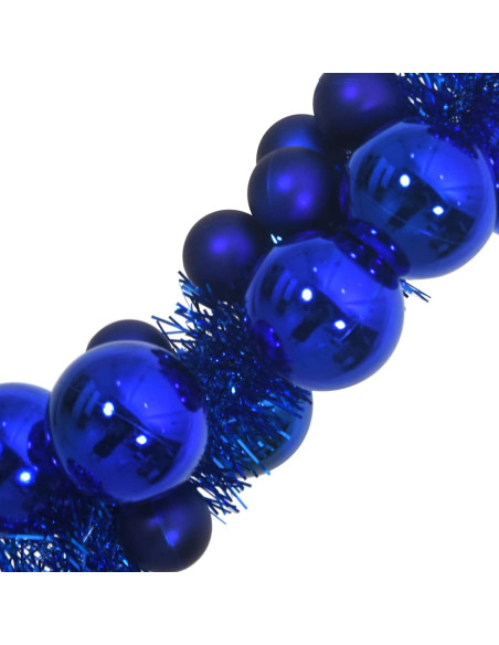 Ghirlanda di Palline di Natale Blu 186 cm Polistirolo