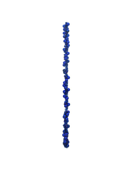 Ghirlanda di Palline di Natale Blu 186 cm Polistirolo