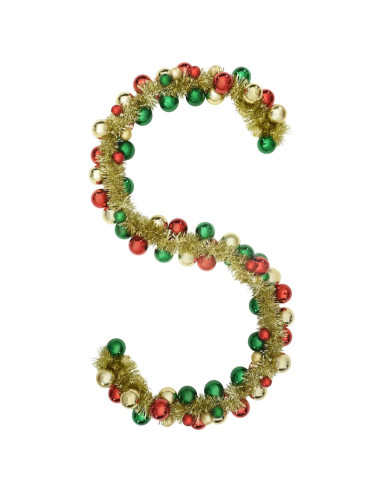 Ghirlanda di Palline di Natale Multicolore 186 cm Polistirolo