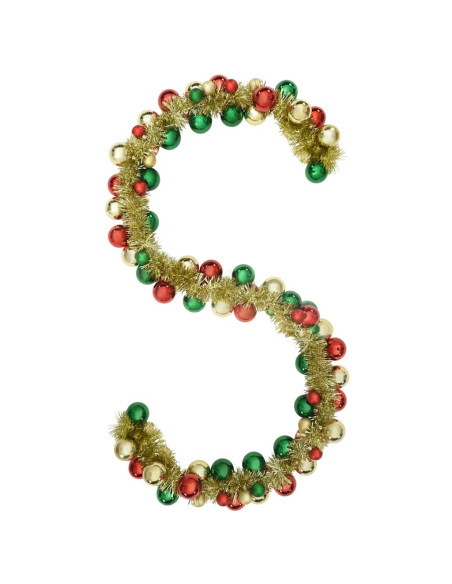 Ghirlanda di Palline di Natale Multicolore 186 cm Polistirolo