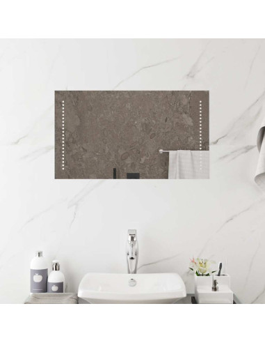 Specchio da Bagno con Luci LED 70x40 cm