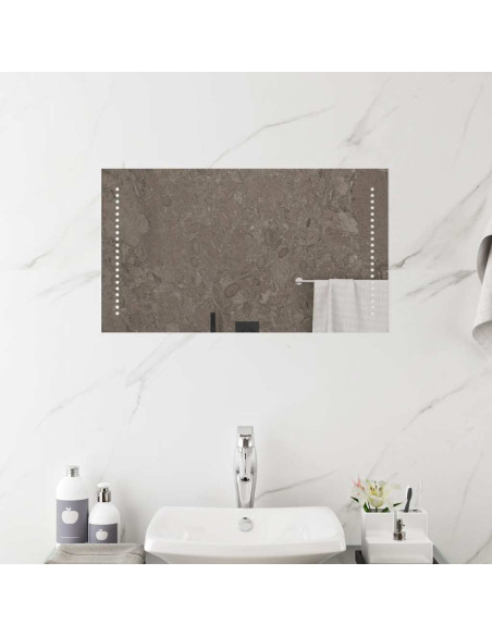 Specchio da Bagno con Luci LED 70x40 cm