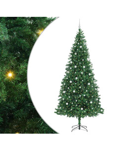 Albero di Natale artificiale con 300 LED Verde 300 cm 2