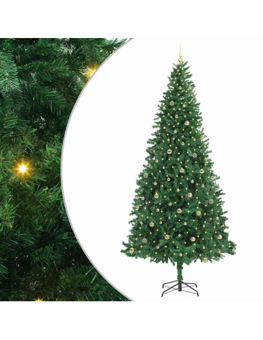 Albero di Natale artificiale con 300 LED Verde 300 cm