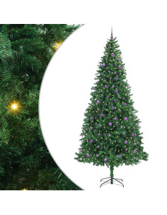 Albero di Natale artificiale con 300 LED Verde 300 cm 2