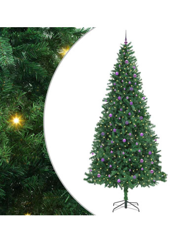 Albero di Natale artificiale con 300 LED Verde 300 cm