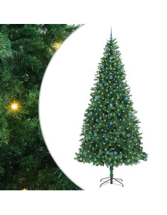Albero di Natale artificiale con 300 LED Verde 300 cm 2