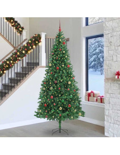 Albero di Natale artificiale con 300 LED Verde 300 cm 2
