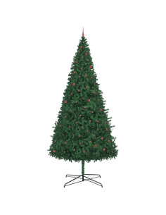Albero di Natale con luci a corde decorative Verde 400 cm PVC 2