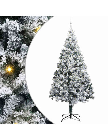 Albero di Natale artificiale pre-illuminato con set di palline