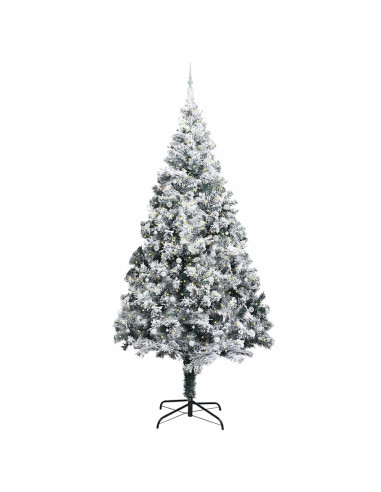 Albero di Natale artificiale pre-illuminato con set di palline