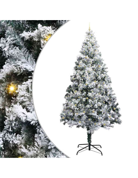 Albero di Natale artificiale pre-illuminato con set di palline