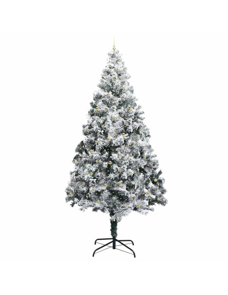 Albero di Natale artificiale pre-illuminato con set di palline