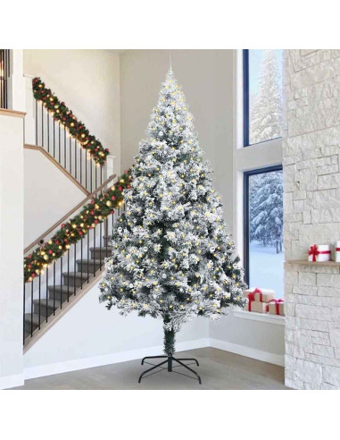 Albero di Natale artificiale pre-illuminato con set di palline