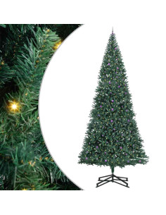 Albero di Natale Artificiale Pre-illuminato con Set di Palline 2