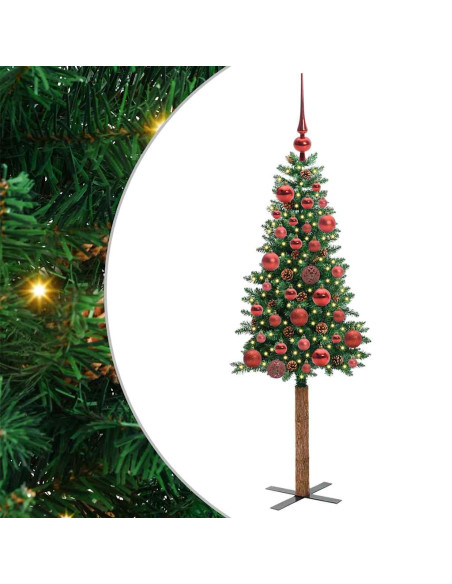 Albero di Natale snodato con 150 LED con supporto Verde 150 cm
