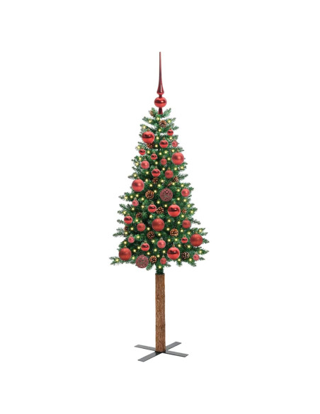 Albero di Natale snodato con 150 LED con supporto Verde 150 cm