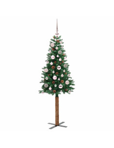 Albero di Natale snodato con 150 LED con supporto Verde 150 cm 2