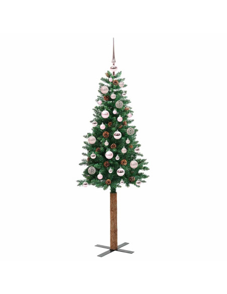 Albero di Natale snodato con 150 LED con supporto Verde 150 cm