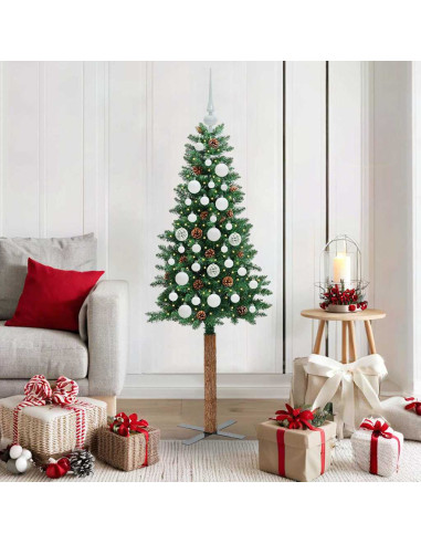 Albero di Natale snodato con 150 LED con supporto Verde 150 cm