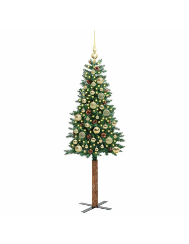 Albero di Natale snodato con 150 LED con supporto Verde 150 cm