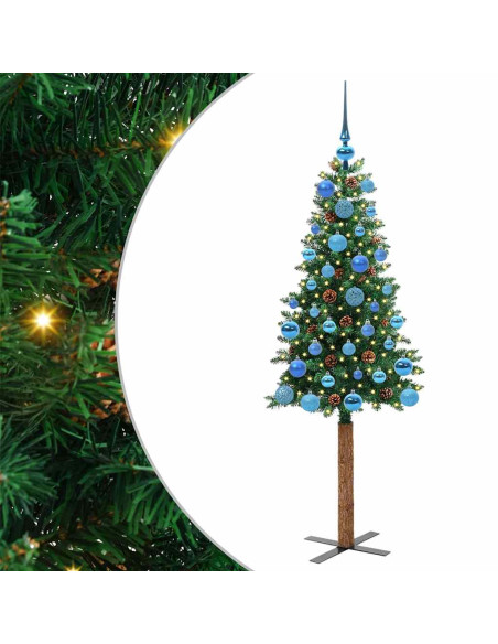 Albero di Natale snodato con 150 LED con supporto Verde 150 cm