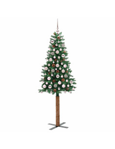 Albero di Natale snodato con 300 LED con supporto Verde 180 cm 2