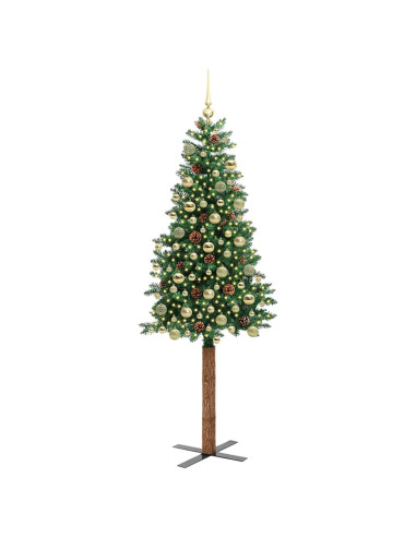 Albero di Natale snodato con 300 LED con supporto Verde 180 cm