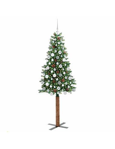 Albero di Natale snodato con 300 LED con supporto Verde 180 cm