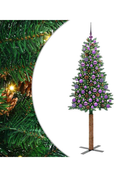 Albero di Natale snodato con 300 LED con supporto Verde 180 cm