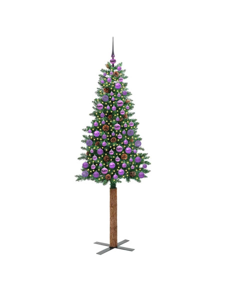 Albero di Natale snodato con 300 LED con supporto Verde 180 cm