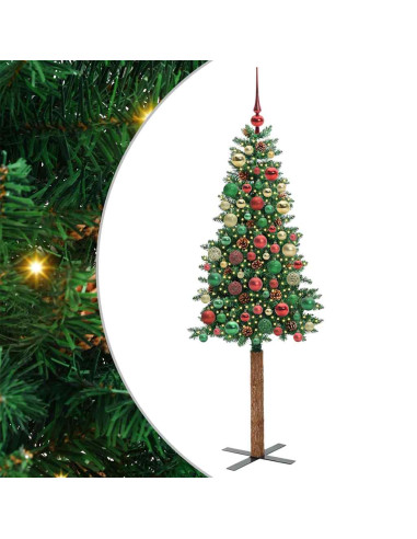Albero di Natale snodato con 300 LED con supporto Verde 180 cm