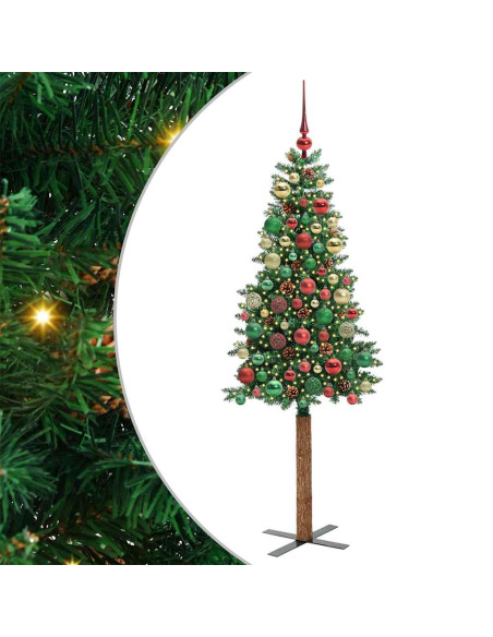 Albero di Natale snodato con 300 LED con supporto Verde 180 cm