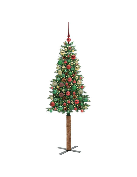 Albero di Natale snodato con 300 LED con supporto Verde 180 cm