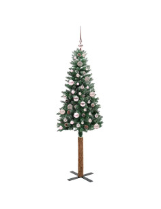 Albero di Natale snodato con 150 LED Verde e Bianco 150 cm 2