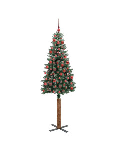 Albero di Natale snodato con 300 LED Verde e Bianco 180 cm 2