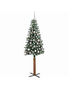Albero di Natale snodato con 300 LED Verde e Bianco 180 cm 2