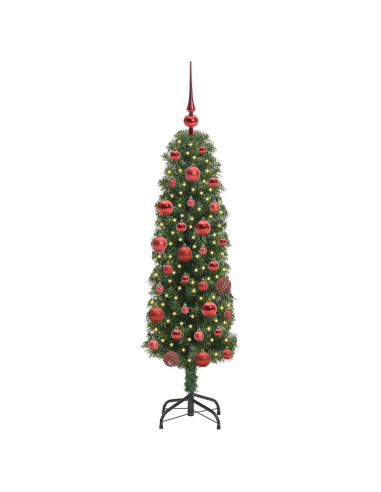 Albero di Natale artificiale with LEDs Verde 150 cm PVC