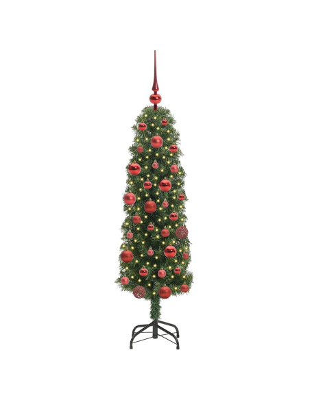 Albero di Natale artificiale with LEDs Verde 150 cm PVC